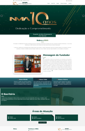 Projeto NMA Advogados — Site